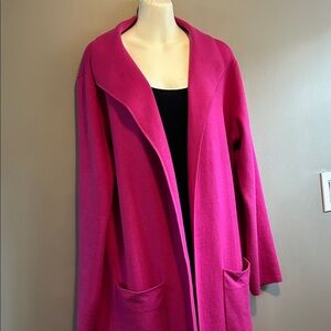 Elegant Fuchsia Women's Trench Coat